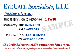 LASIK Measurements